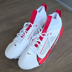 Nike Vapor Edge Pro 360 2 TB White and Red Athletic Cleats